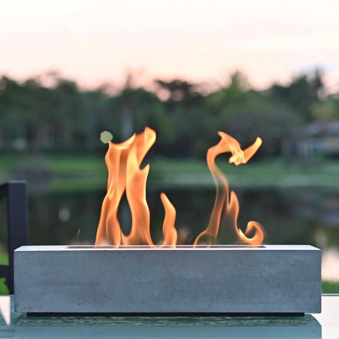 Ardente™ XL Bio Ethanol Tabletop Fireplace – Concrete Look