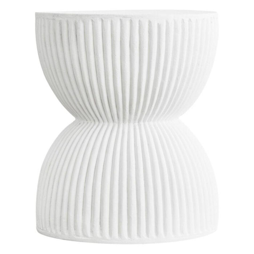 Ardente™ Side Table – Cylinder Shape – White