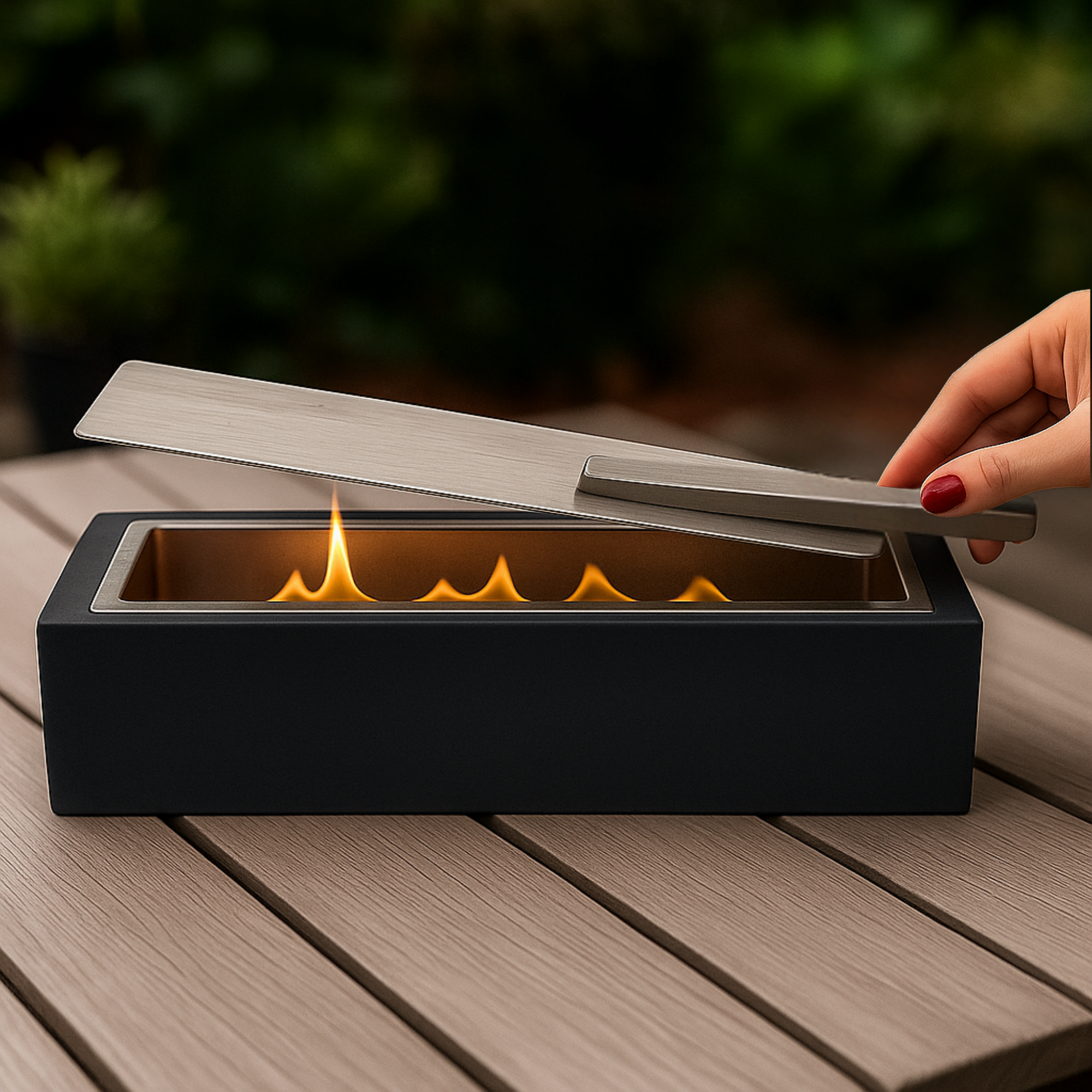 Ardente™ XL Bioethanol Tischkamin – Beton, Anthrazit