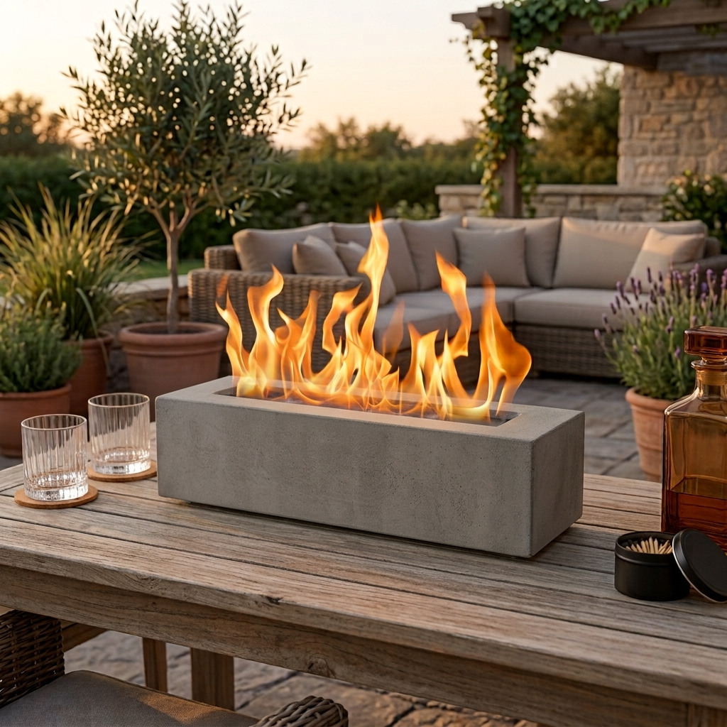 Ardente™ XL Bioethanol Tischkamin – Beton, Anthrazit
