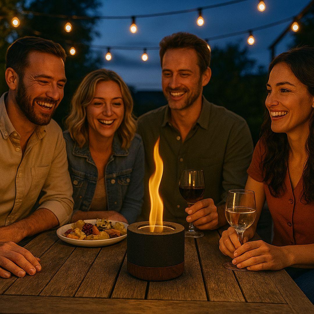 Ardente™ Mini Bio-Ethanol Tabletop Fireplace – White