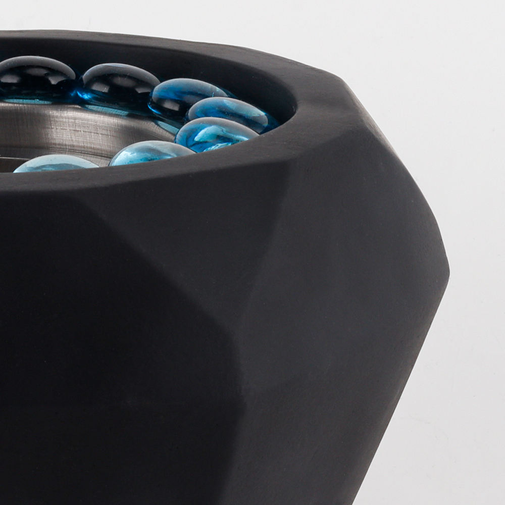 Flaemme Tabletop Fireplace – Concrete Black