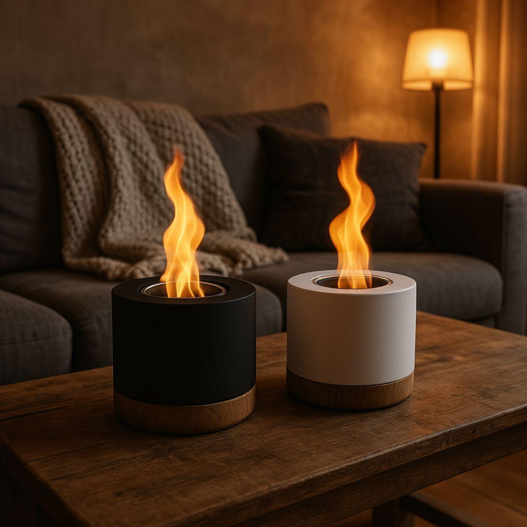 Ardente™ Mini Bio-Ethanol Tabletop Fireplace – White