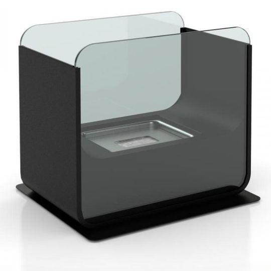 Flamme Royale™ Black Rectangular Tabletop Fireplace | Bio Ethanol