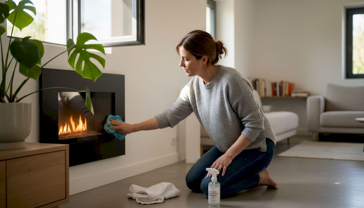 Entretenir un foyer à l’éthanol dans un salon baigné de lumière