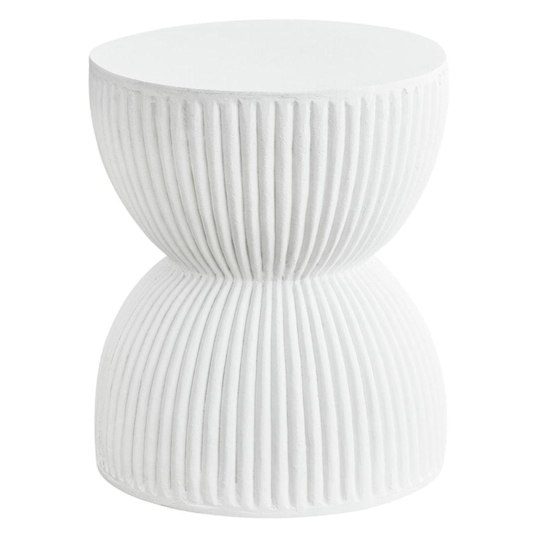 Ardente™ Side Table – Cylinder Shape – White