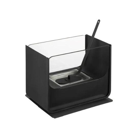 Flamme Royale™ Black Rectangular Tabletop Fireplace | Bio Ethanol