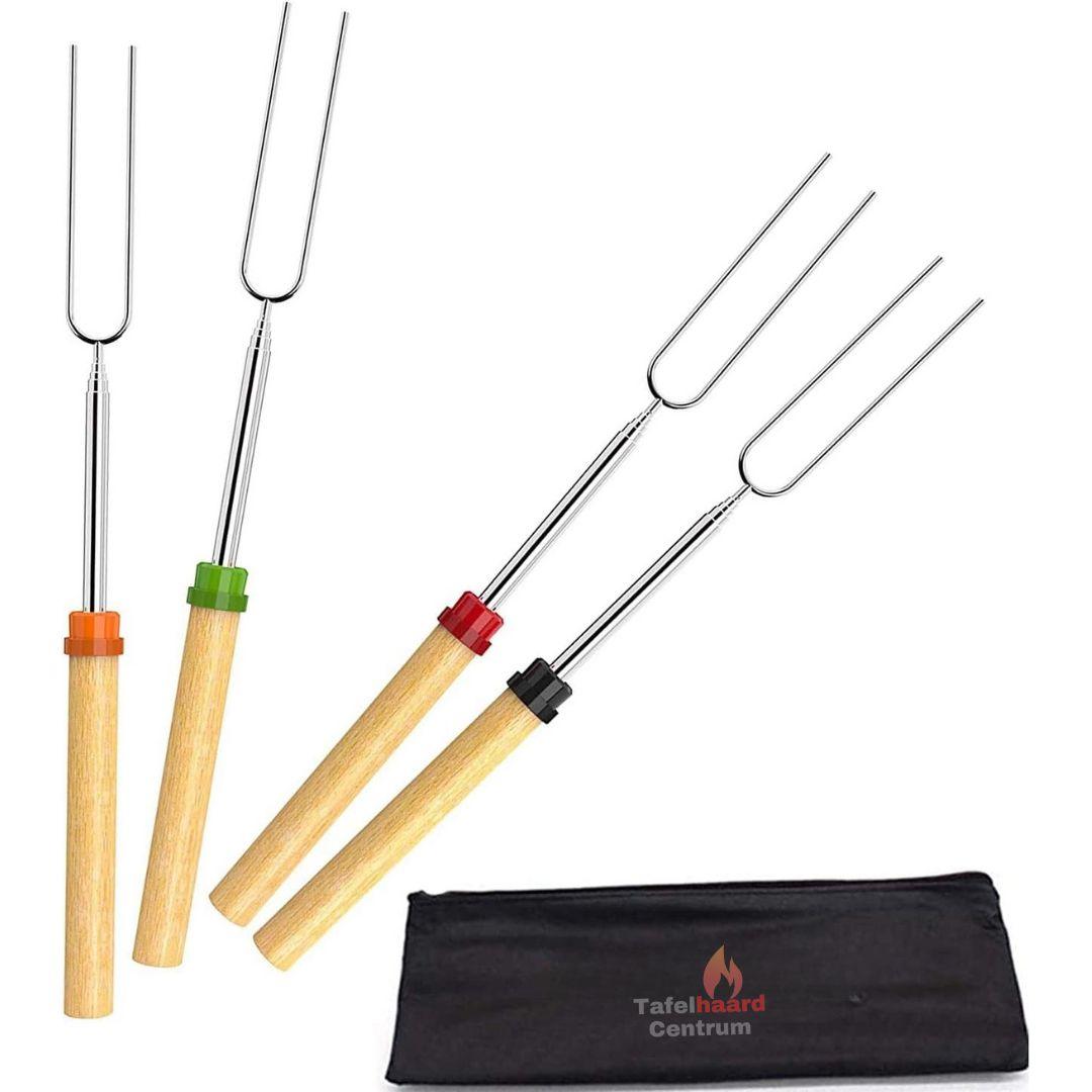 marshmallow stokken Telescopische marshmallowprikkers 4-pack