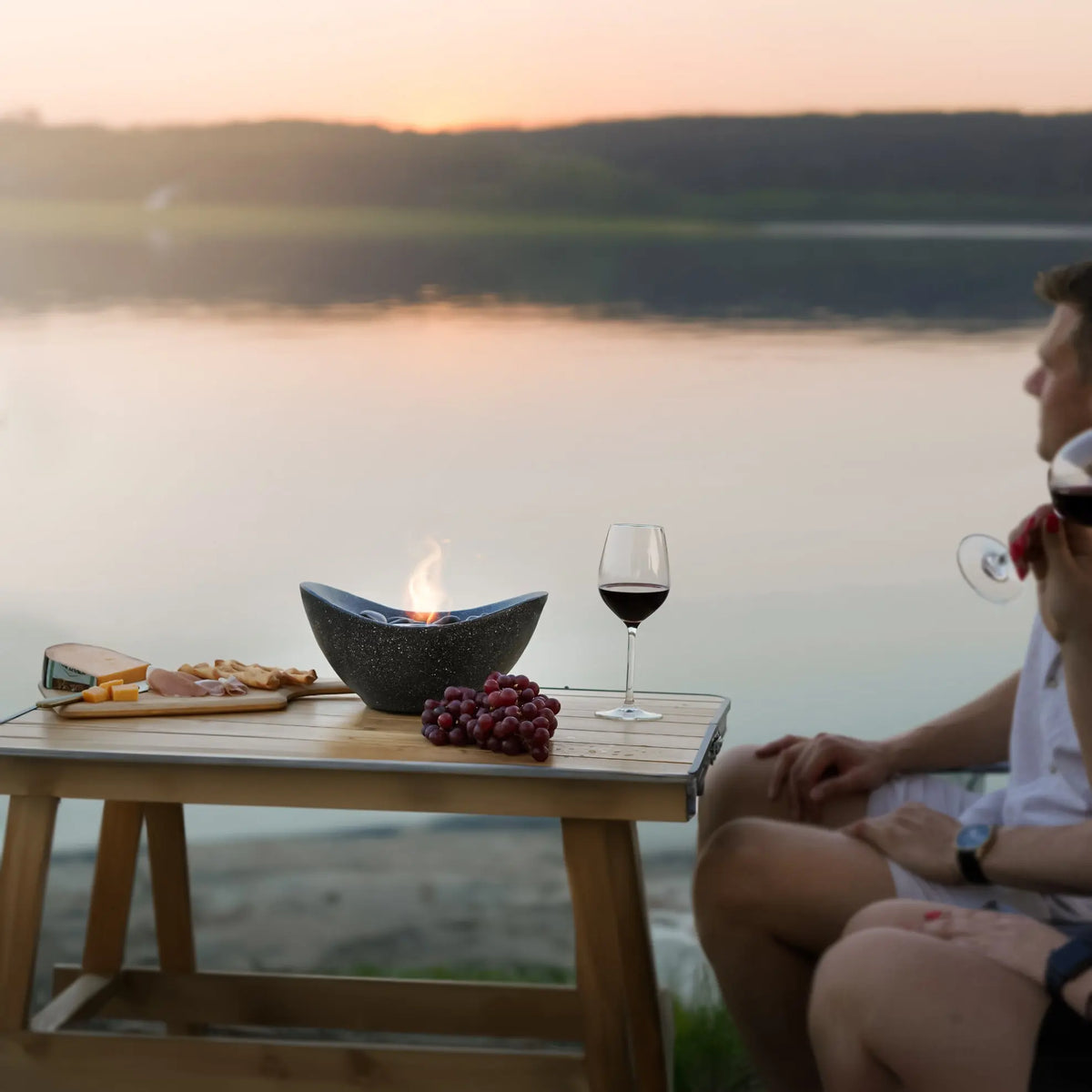 Bio ethanol tabletop fireplace