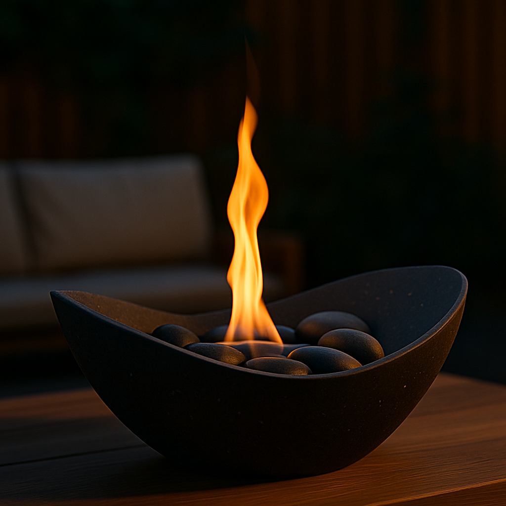 Table pit fire ambiance foto